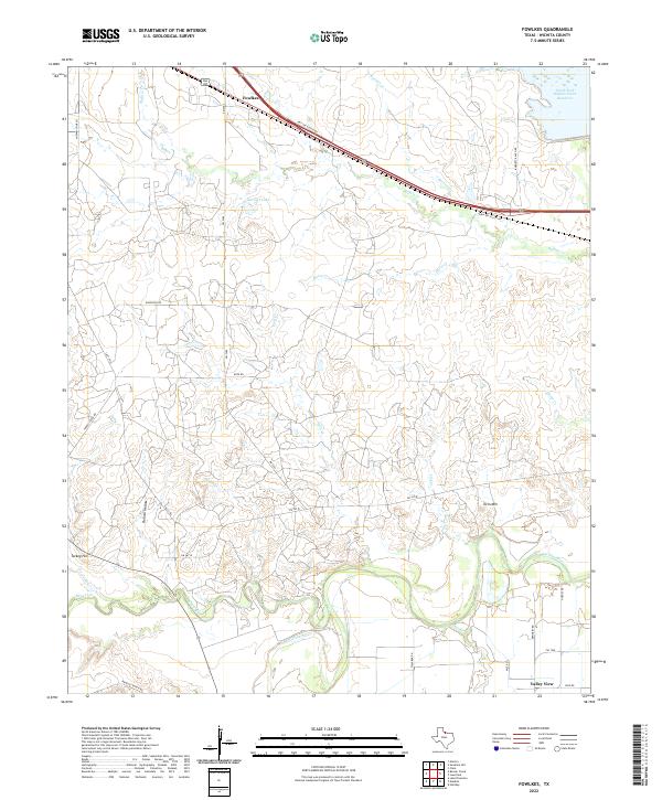 Fowlkes topographic map thumbnail