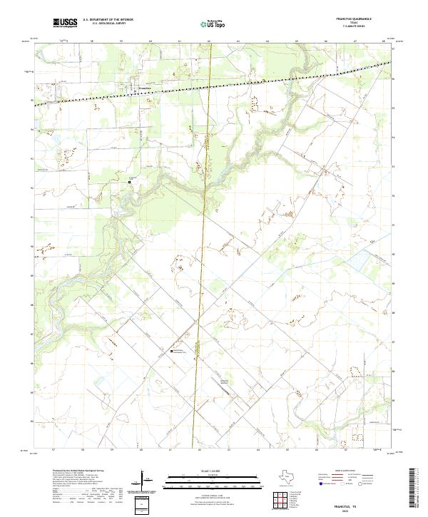 Francitas 2022 topographic map thumbnail