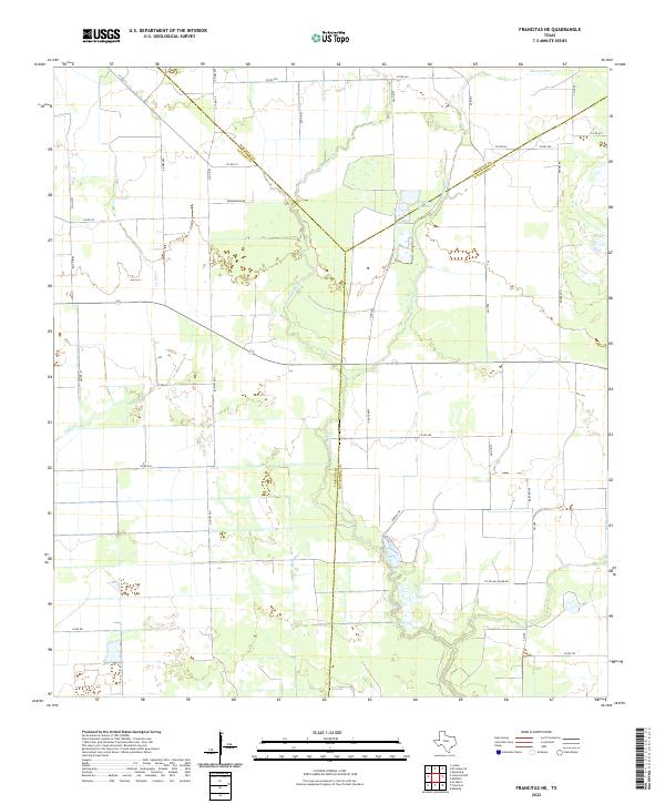 Francitas NE 2022 topographic map thumbnail