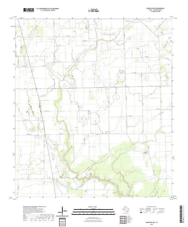 Francitas NW topographic map thumbnail