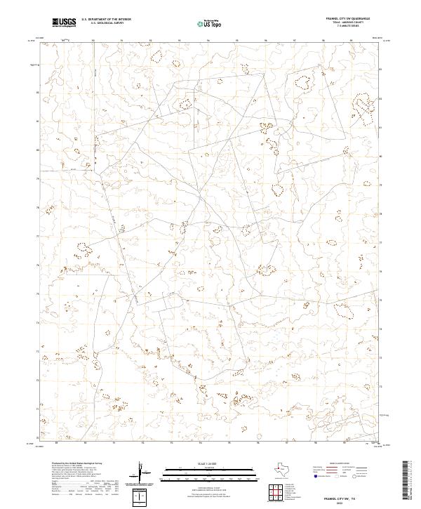 Frankel City SW topographic map thumbnail