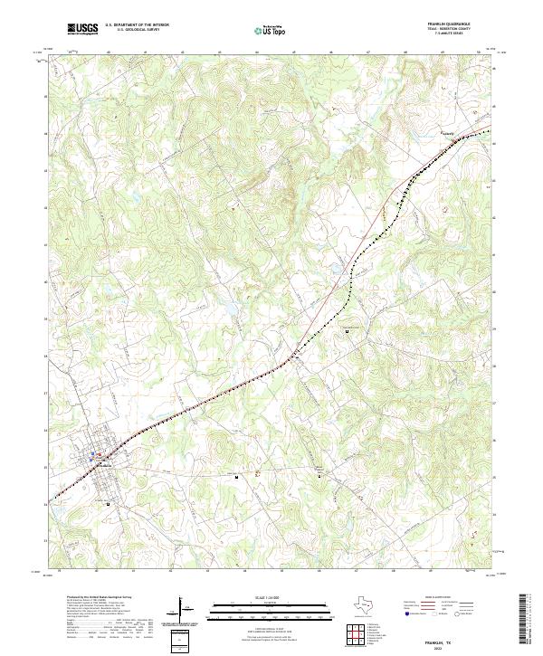 Franklin topographic map thumbnail