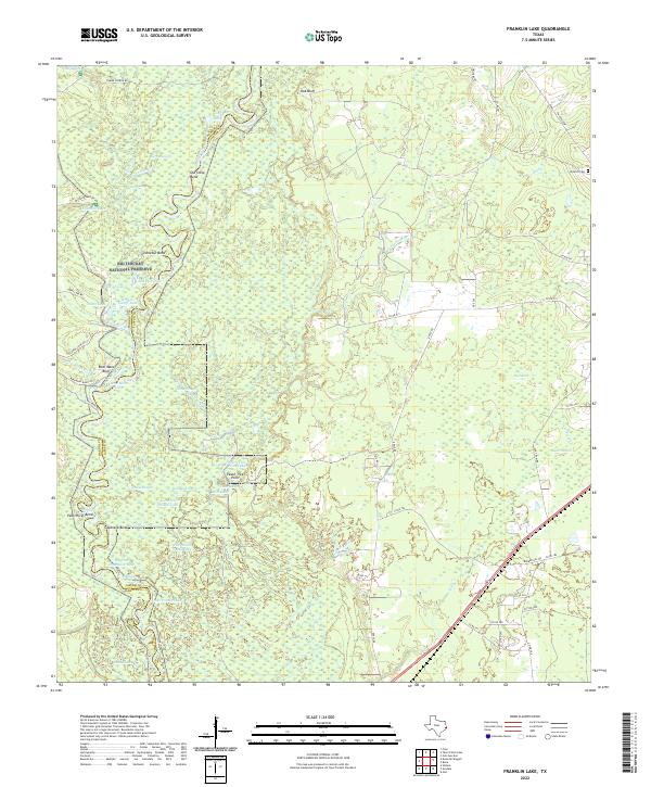 Franklin Lake topographic map thumbnail