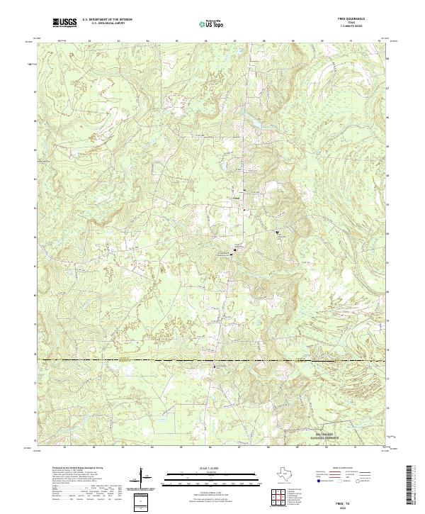 Fred 2022 topographic map thumbnail