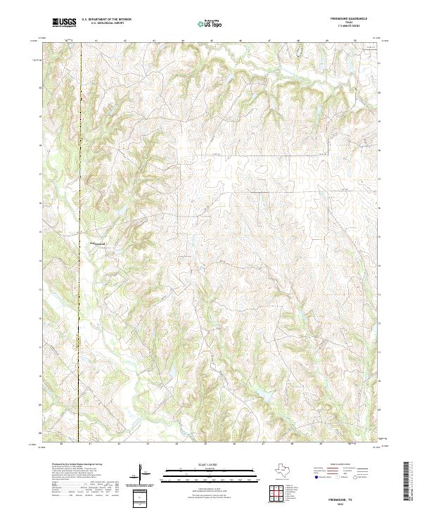 Freemound topographic map thumbnail