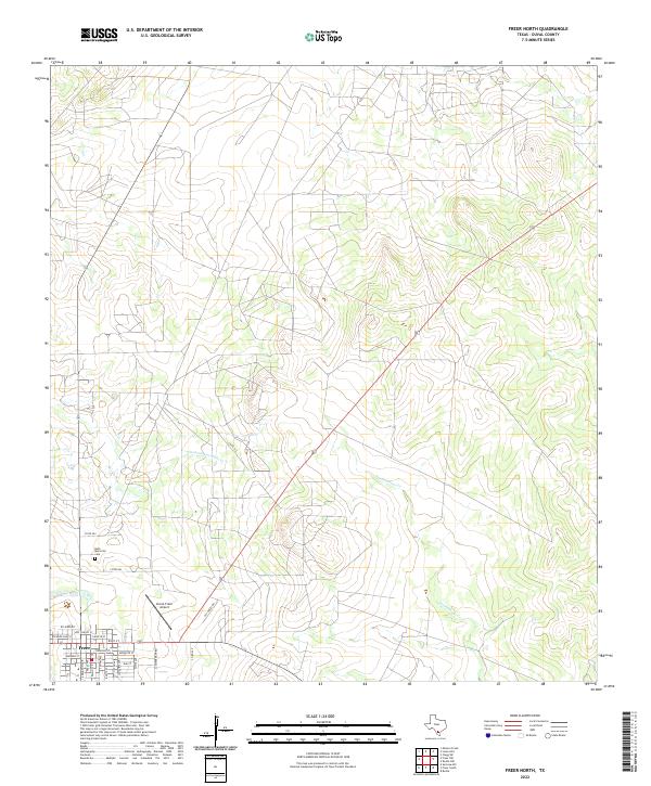 Freer North topographic map thumbnail
