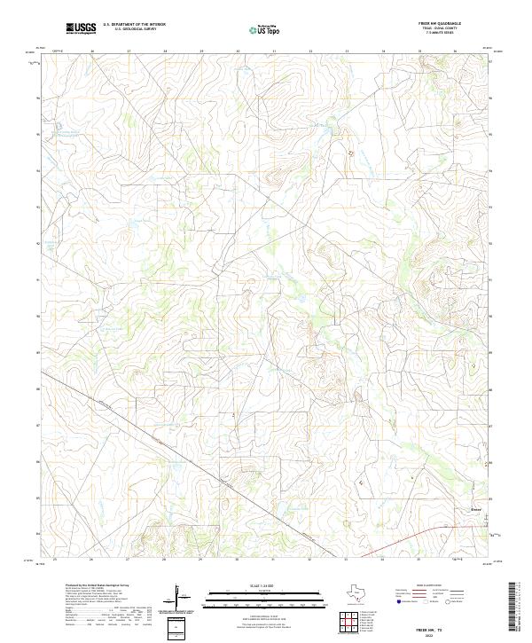 Freer NW topographic map thumbnail