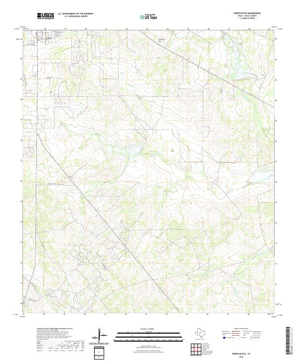 Freer South 2022 topographic map thumbnail