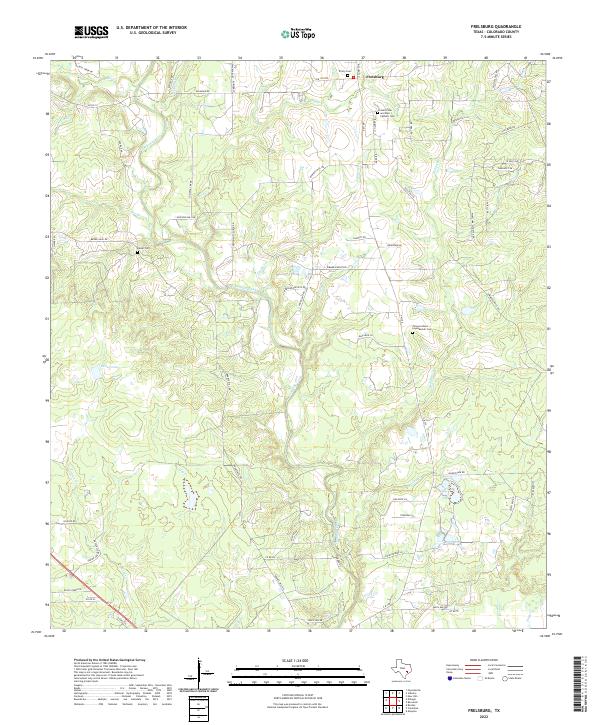 Frelsburg topographic map thumbnail