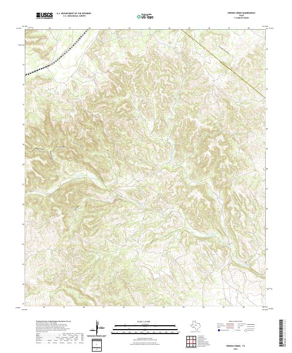 Fresno Creek topographic map thumbnail
