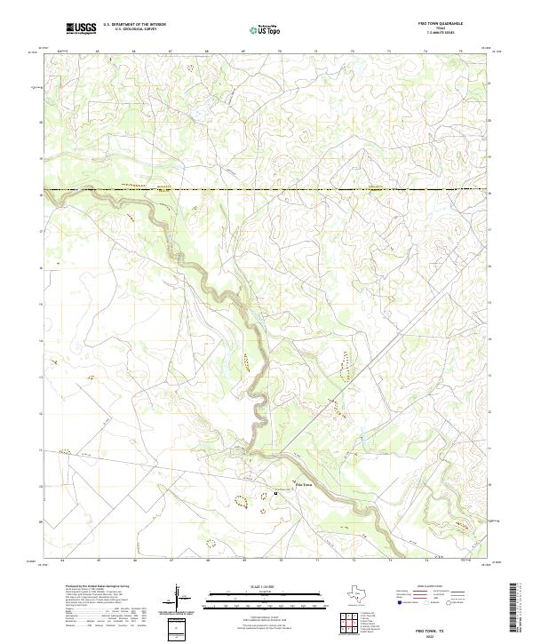 Frio Town topographic map thumbnail
