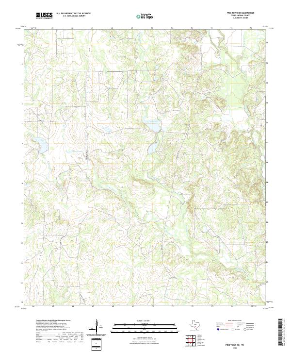 Frio Town NE topographic map thumbnail