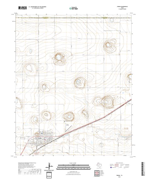 Friona 2022 topographic map thumbnail