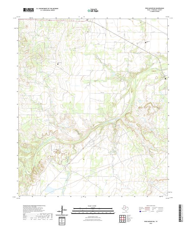 Frog Mountain 2022 topographic map thumbnail