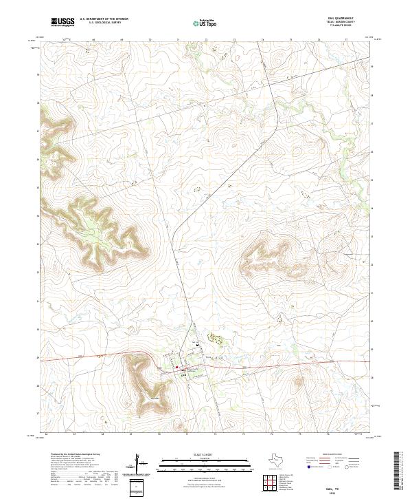 Gail topographic map thumbnail