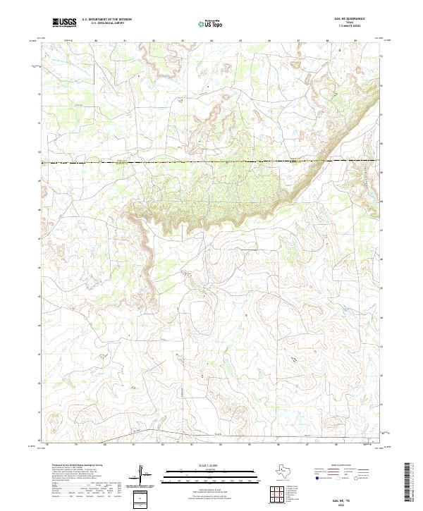Gail NE 2022 topographic map thumbnail