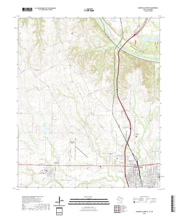 Gainesville North 2022 topographic map thumbnail