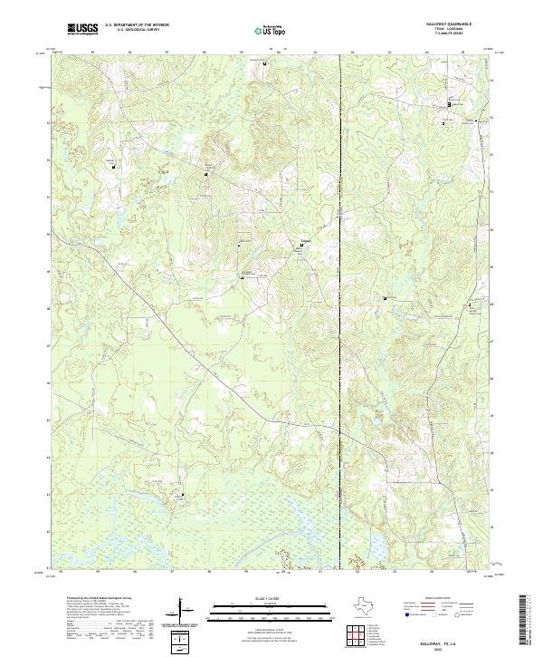 Galloway topographic map thumbnail