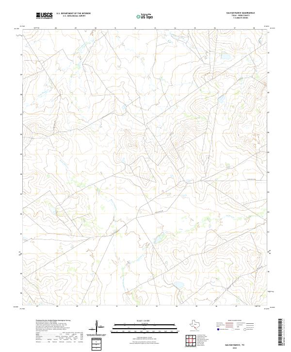 Galvan Ranch 2022 topographic map thumbnail