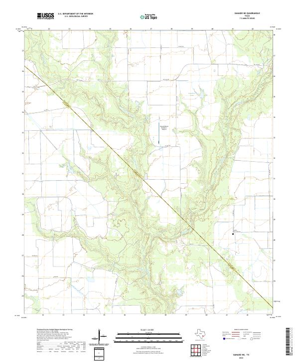 Ganado NE topographic map thumbnail