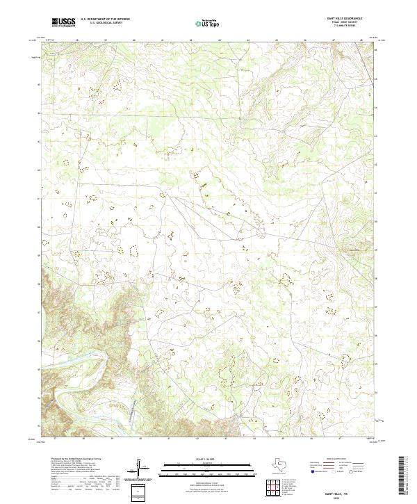 Gant Hills 2022 topographic map thumbnail