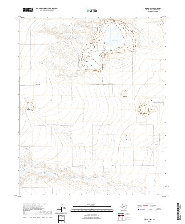 Garcia Lake topographic map thumbnail
