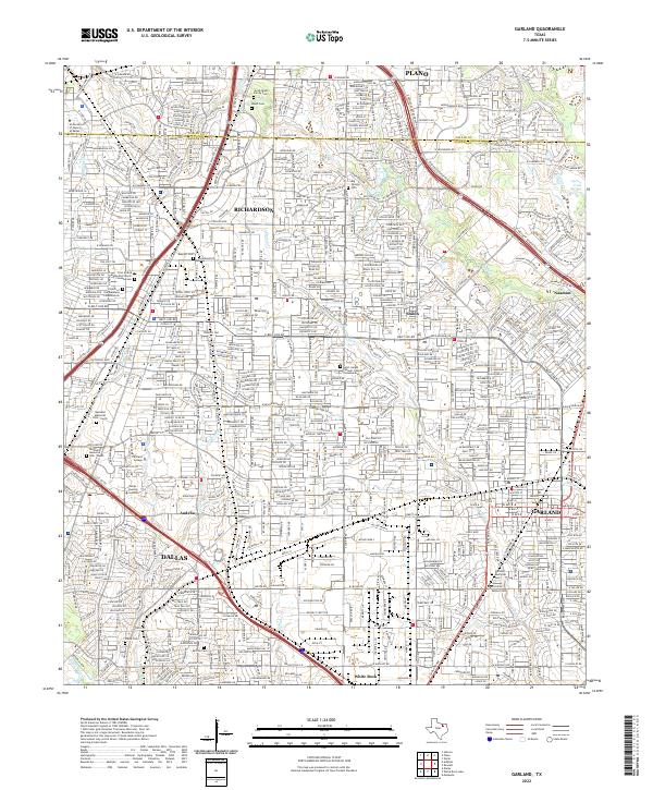 Garland topographic map thumbnail