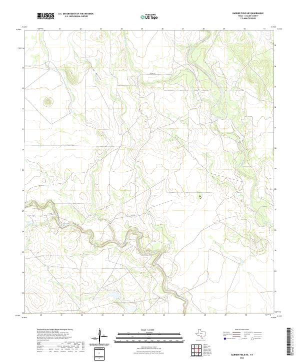 Garner Field NE topographic map thumbnail