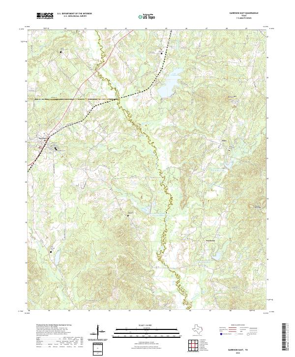 Garrison East 2022 topographic map thumbnail