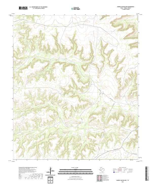 Geddis Canyon NW topographic map thumbnail