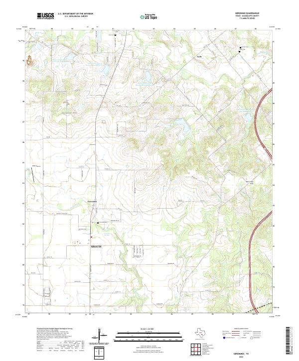 Geronimo topographic map thumbnail