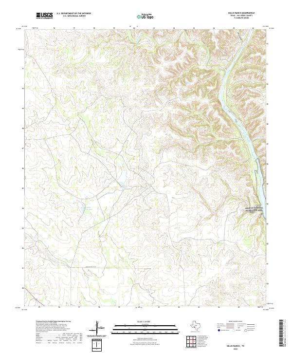 Gillis Ranch 2022 topographic map thumbnail