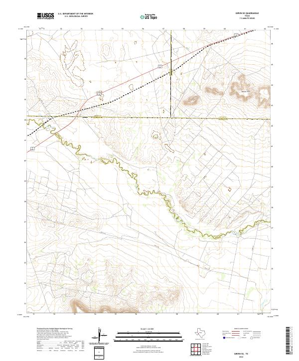 Girvin SE topographic map thumbnail