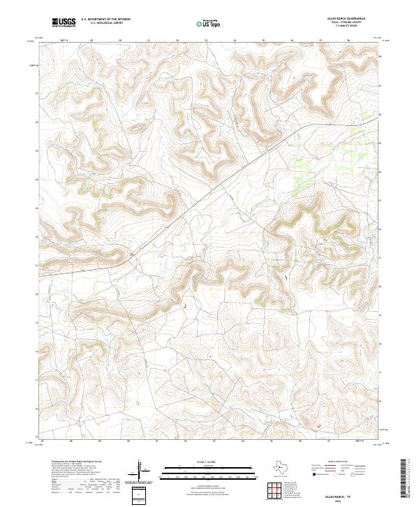 Glass Ranch topographic map thumbnail