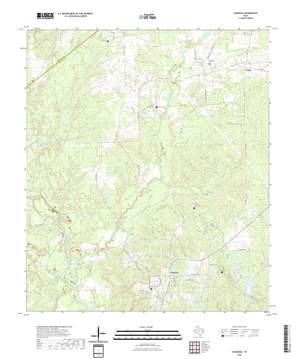 Glendale topographic map thumbnail