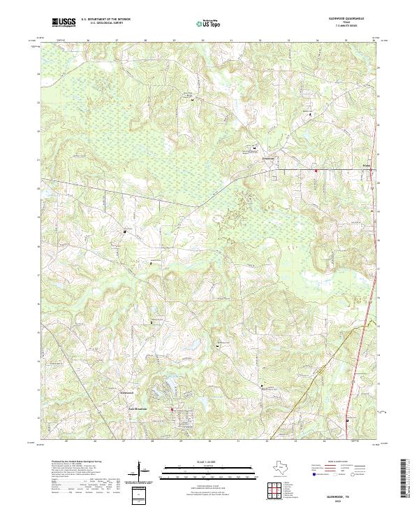 Glenwood topographic map thumbnail