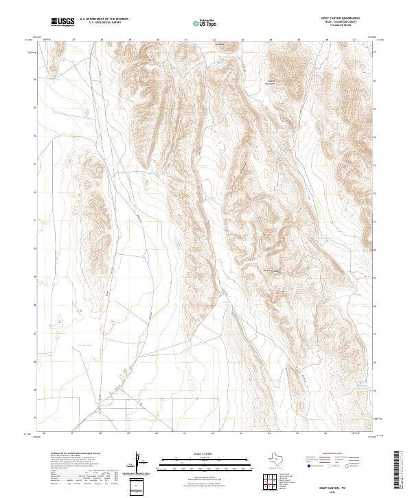 Goat Canyon topographic map thumbnail