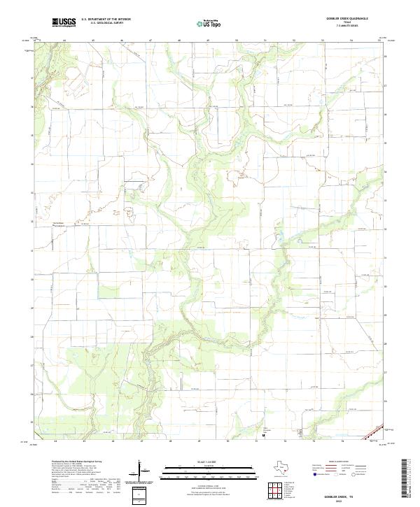 Gobbler Creek topographic map thumbnail