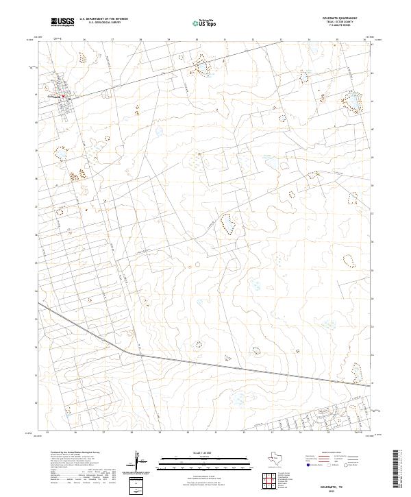 Goldsmith topographic map thumbnail