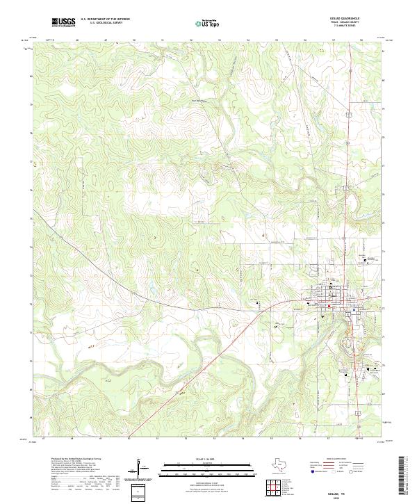 Goliad topographic map thumbnail