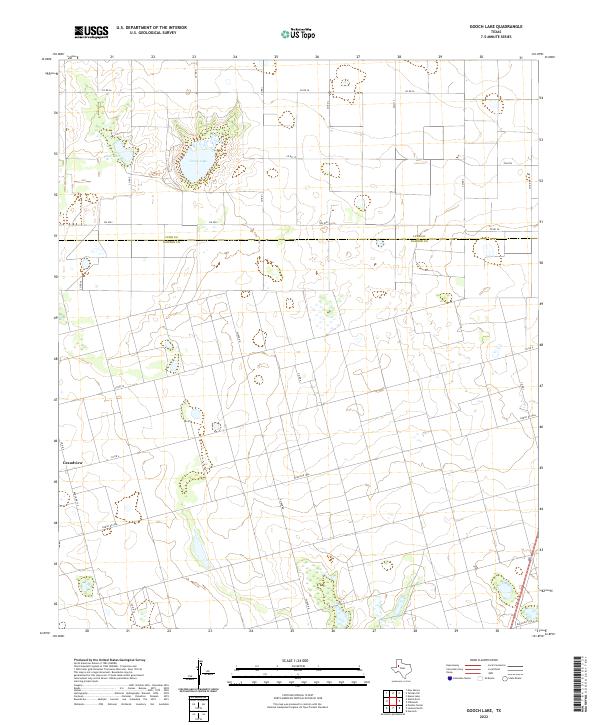 Gooch Lake 2022 topographic map thumbnail