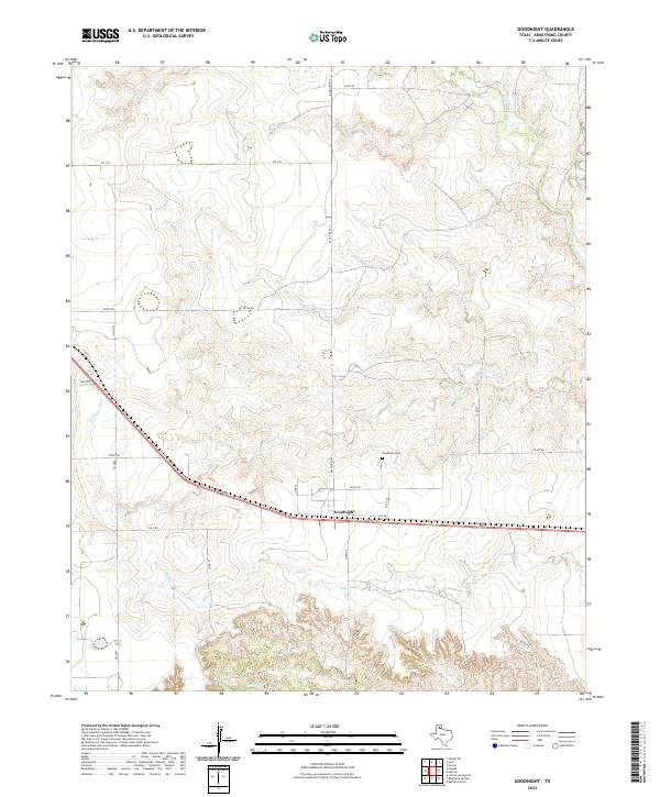 Goodnight topographic map thumbnail