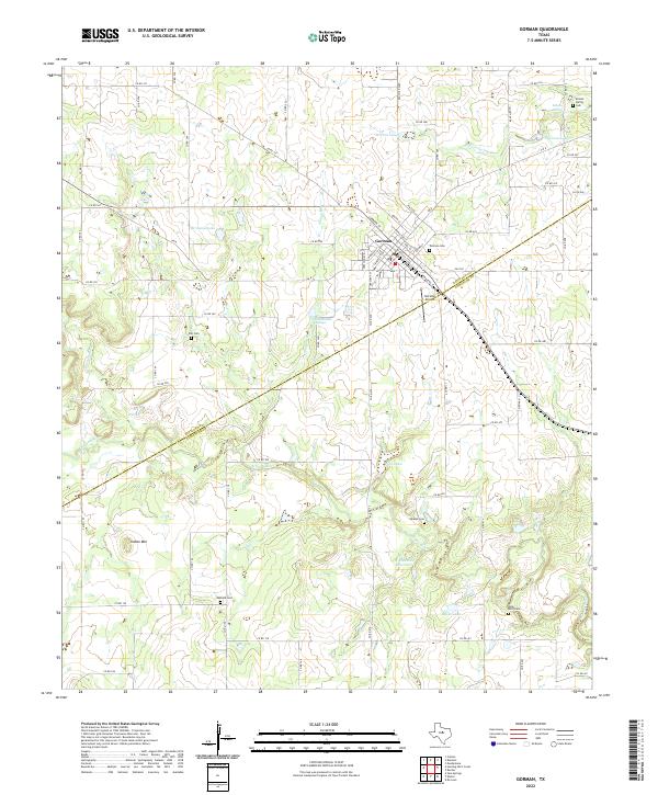 Gorman topographic map thumbnail
