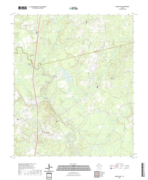 Grand Bluff topographic map thumbnail