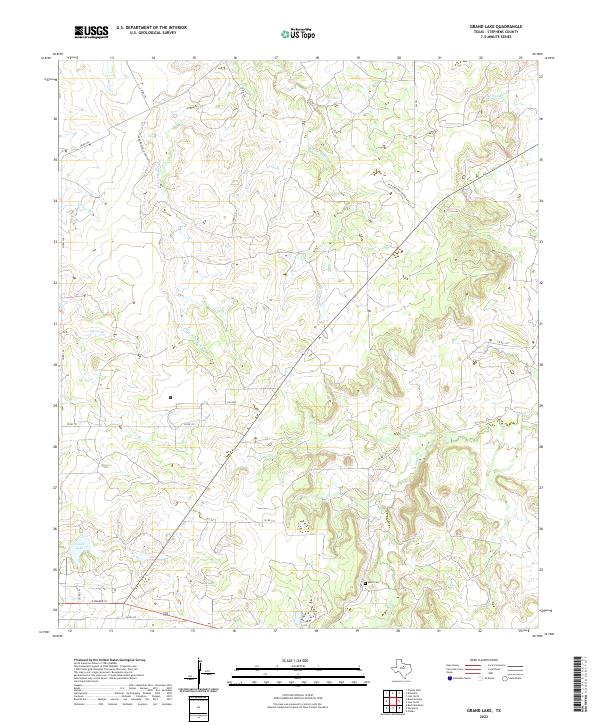 Grand Lake topographic map thumbnail