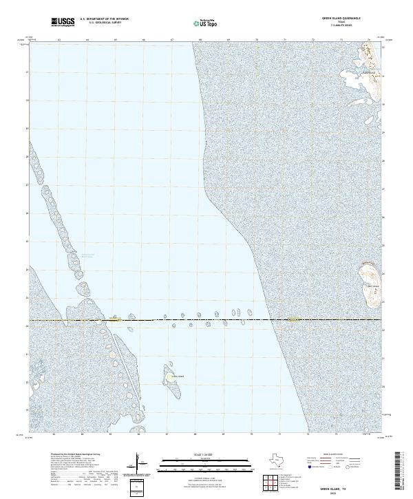 Green Island 2022 topographic map thumbnail