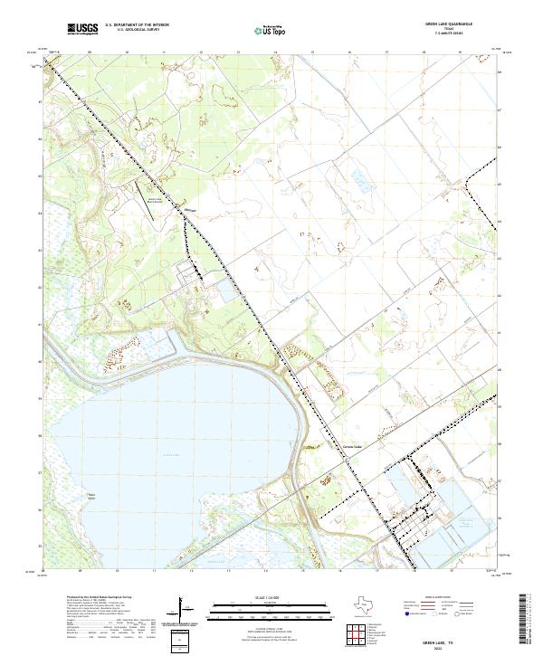 Green Lake 2022 topographic map thumbnail