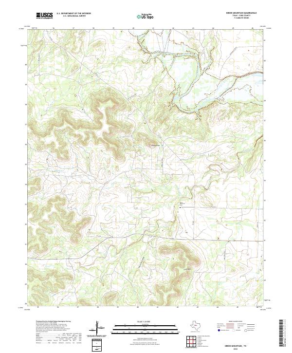 Green Mountain topographic map thumbnail