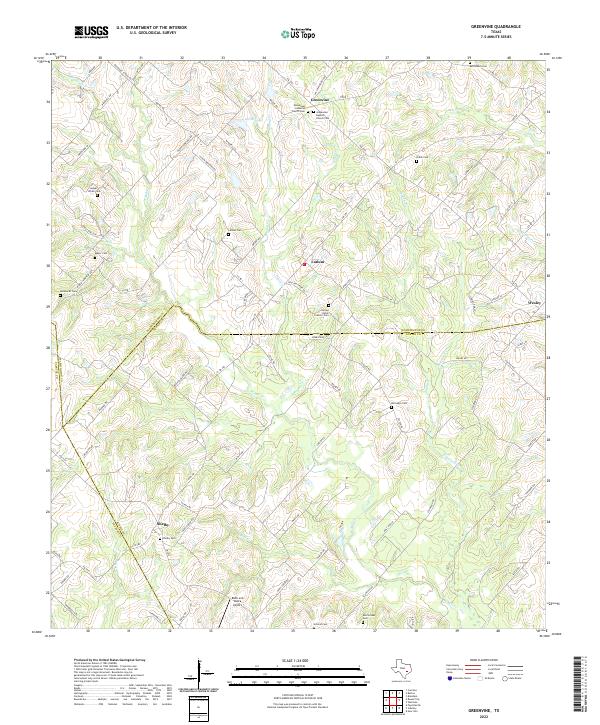 Greenvine topographic map thumbnail