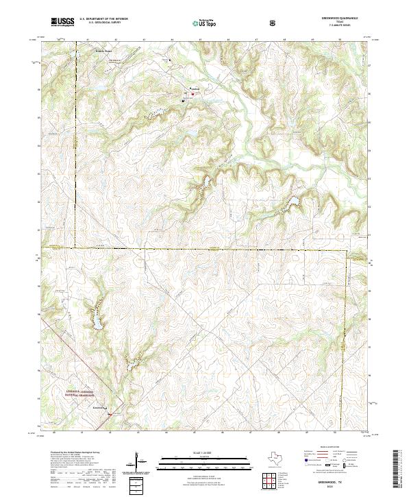 Greenwood topographic map thumbnail